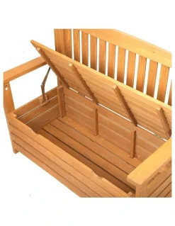 Gardeon 2 Seat Wooden Outdoor Storage Bench