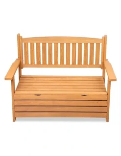 Gardeon 2 Seat Wooden Outdoor Storage Bench