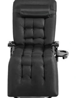 Gardeon Sun Folding Camping Zero Gravity Lounger Chair in Black