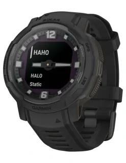 Garmin Instinct Crossover Solar Hybrid GPS Smartwatch Tactical Edition in Black
