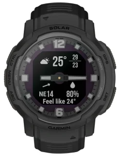 Garmin Instinct Crossover Solar Hybrid GPS Smartwatch Tactical Edition in Black
