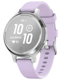 Garmin Lily 2 Active Smartwatch With Silicone Band in Silver