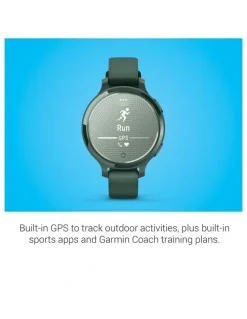 Garmin Lily 2 Active Smartwatch With Silicone Band in Green