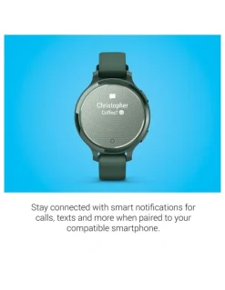 Garmin Lily 2 Active Smartwatch With Silicone Band in Green
