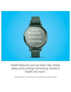 Garmin Lily 2 Active Smartwatch With Silicone Band in Green