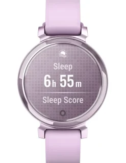 Garmin Lily 2 Smartwatch, Metallic Lilac with Lilac Silicone Band 010-02839-01