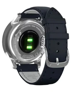 Garmin Vivomove Luxe Leather Band 010-02241-00 in Silver/Blue
