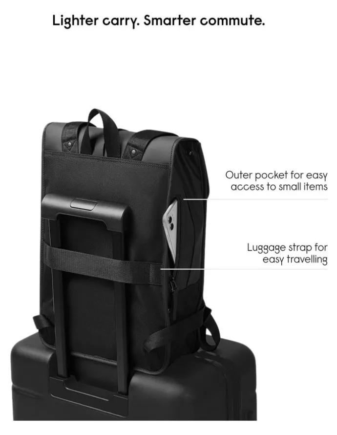 Gaston Luga Gaston Luga Dsh (13L) Waterproof 14 Laptop Backpack - Black