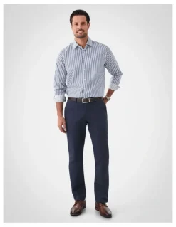 GAZMAN Comfort Stretch Chino Pant in Navy