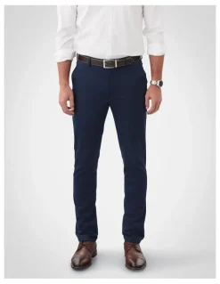 GAZMAN Non-Iron Modern Chino in Dark Navy