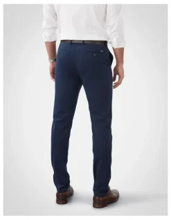 GAZMAN Non-Iron Modern Chino in Dark Navy