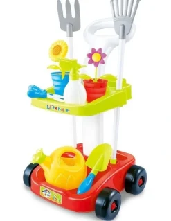 Gem Toys Children's Gardening Trolley Set with Fake Garden Tools