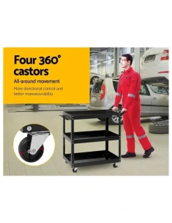 Giantz Tool Box Trolley Black