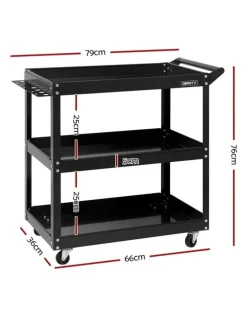 Giantz Tool Box Trolley Black
