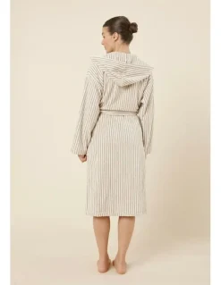 Gingerlilly Sleepwear Adriana Terry Towel Robe in Natural