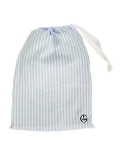 Gingerlilly Sleepwear Mini Camilla Cotton Short Pyjama Set in Blue Stripe