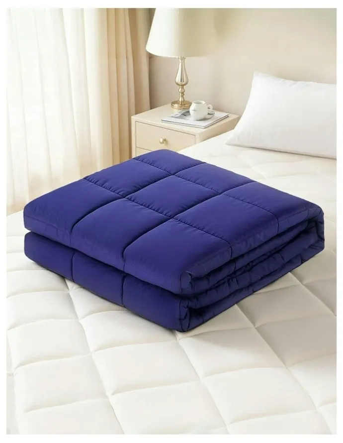 Giselle Bedding Anti Anxiety Weighted Blanket 9kg in Royal Blue