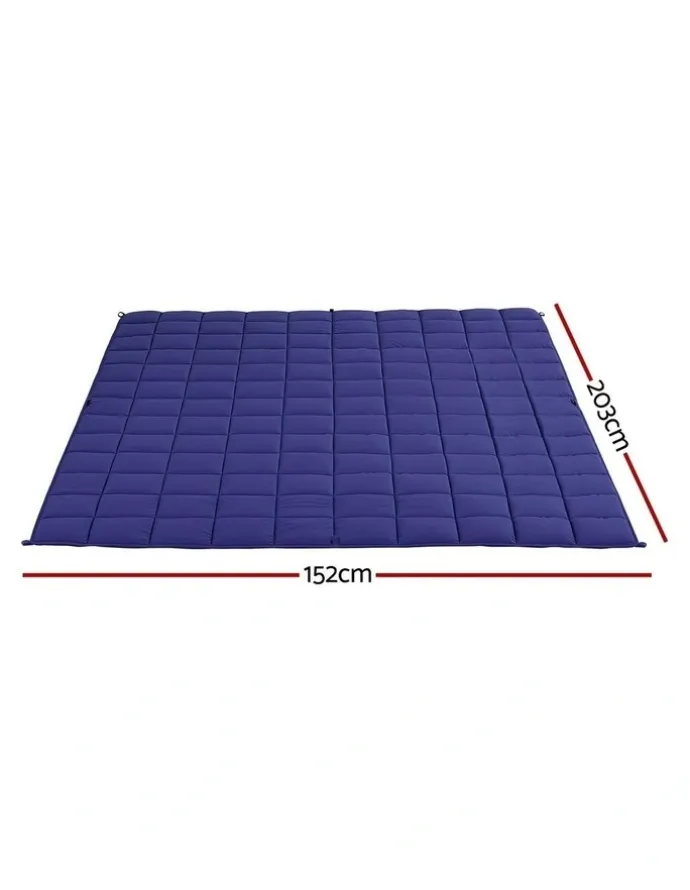 Giselle Bedding Anti Anxiety Weighted Blanket 9kg in Royal Blue