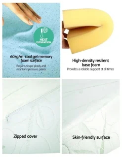 Giselle Bedding Bamboo Cover Wedge Pillow in Green