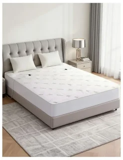 Giselle Bedding Bamboo Fabric Double Electric Blanket in White
