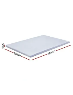 Giselle Bedding Bedding Natural Latex Topper 5cm in White