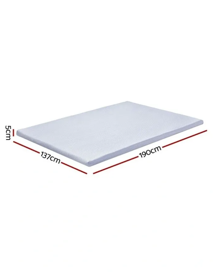 Giselle Bedding Bedding Natural Latex Topper 5cm in White