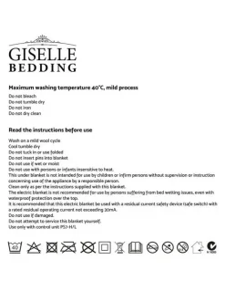 Giselle Bedding Electric Throw Rug Fleece Heated Blanket in Brown