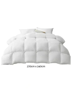 Giselle Bedding 800GSM Goose Down Feather Quilt Super King