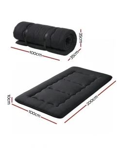 Giselle Bedding Japanese Floor Mattress 10cm in Black