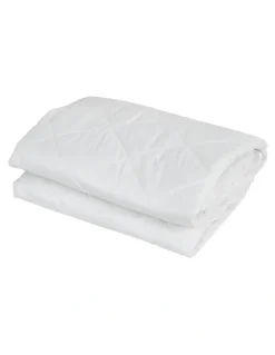 Giselle Bedding King Single Cotton Mattress Protector in White