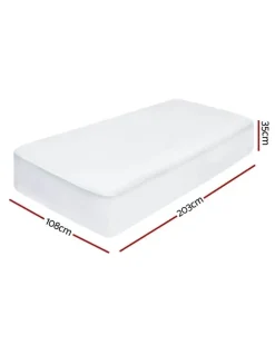 Giselle Bedding King Single Mattress Protector in White