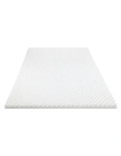 Giselle Bedding Memory Foam Mattress Topper 5cm Double in White