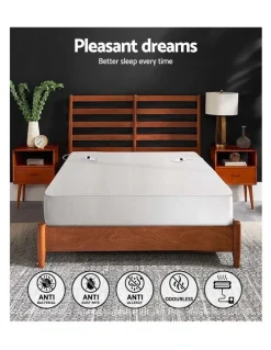 Giselle Bedding Queen Fitted Electric Blanket in White