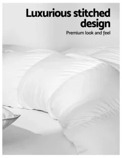 Giselle Bedding Queen Size Duck Down Feather Quilt in White