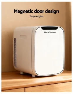 Glacio Portable Mini Fridge 12V 220V in White