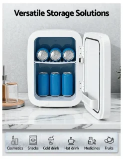 Glacio Portable Mini Fridge 12V 220V in White