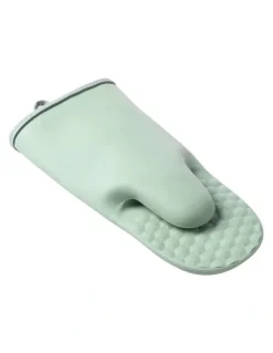 Gourmet Kitchen Modern Silicone Oven Mitt in Sage
