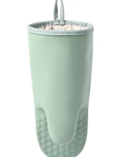 Gourmet Kitchen Modern Silicone Oven Mitt in Sage