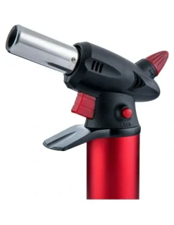Gourmet Kitchen Refillable Butane Kitchen Blow Torch in Red/Black