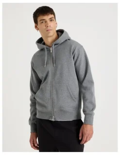 Grab Relaxed Zip Thru Hoodie in Charcoal