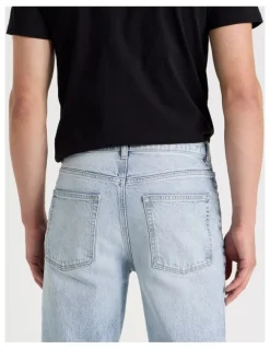 Grab Slim Bootcut Jeans in Light Blue
