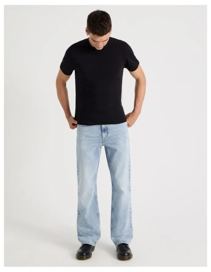 Grab Slim Bootcut Jeans in Light Blue