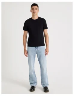 Grab Slim Bootcut Jeans in Light Blue