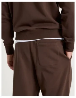 Grab Wide Leg Trackpant in Brown