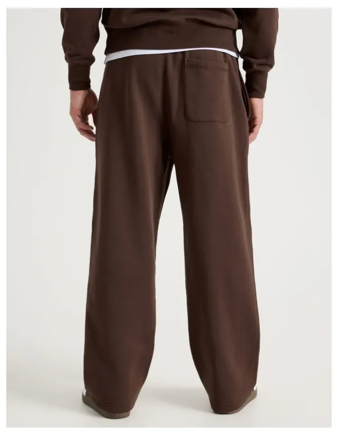 Grab Wide Leg Trackpant in Brown