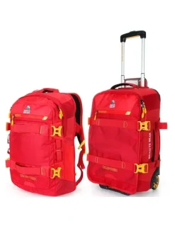 Granite Gear Granite Gear Wheeled Duffel Weekender Gym Travel Bag Red