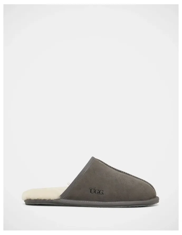 Grosby Adrian Scuff Slippers in Grey