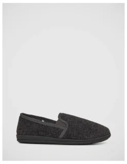 Grosby Douglas Slippers In Charcoal