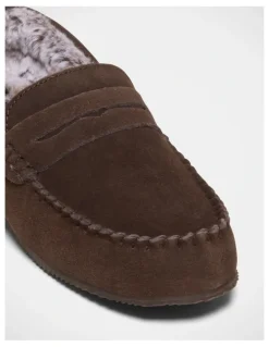 Grosby Maxwell Slippers in Chocolate