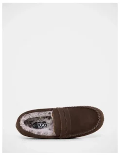 Grosby Maxwell Slippers in Chocolate
